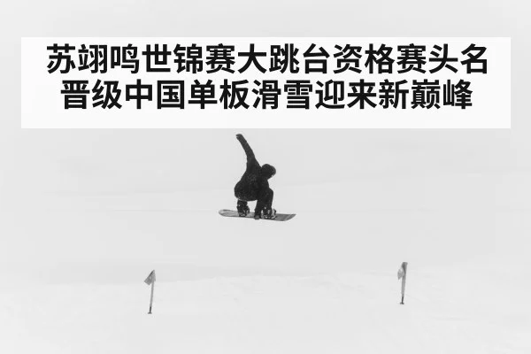 苏翊鸣世锦赛大跳台资格赛头名晋级中国单板滑雪迎来新巅峰